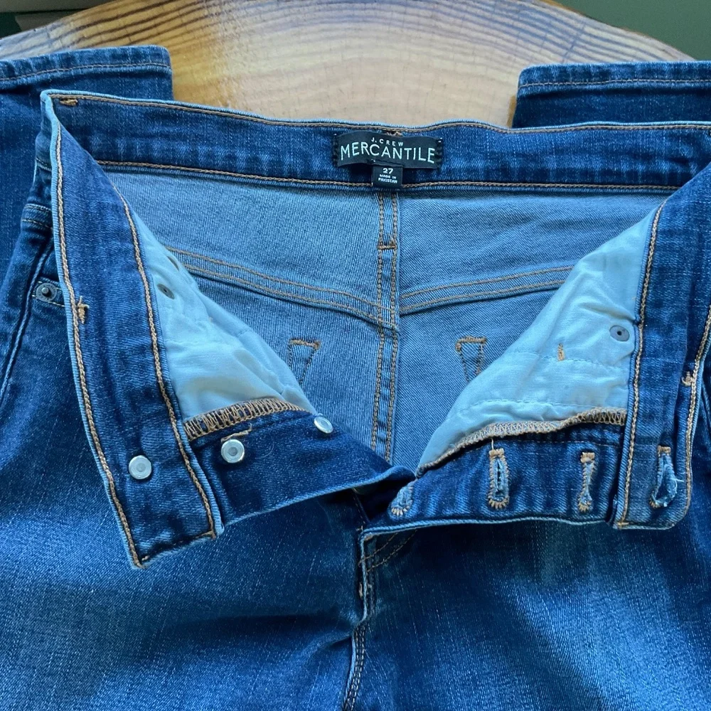 J. Crew Mercantile High-Rise Skinny Button Fly Stretch Jeans Size 27